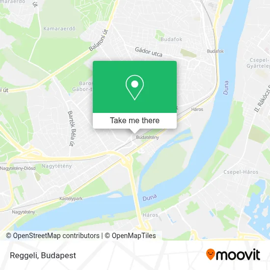Reggeli map