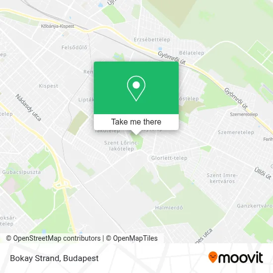 Bokay Strand map
