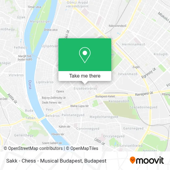 Sakk - Chess - Musical Budapest map