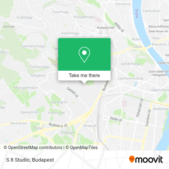 S 8 Studio map