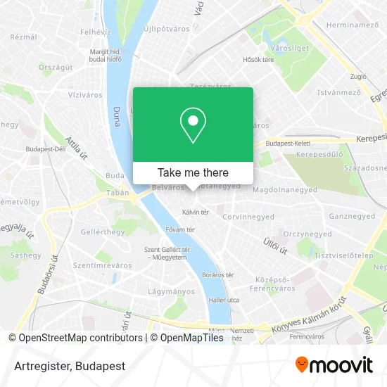 Artregister map