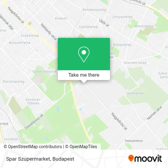 Spar Szupermarket map