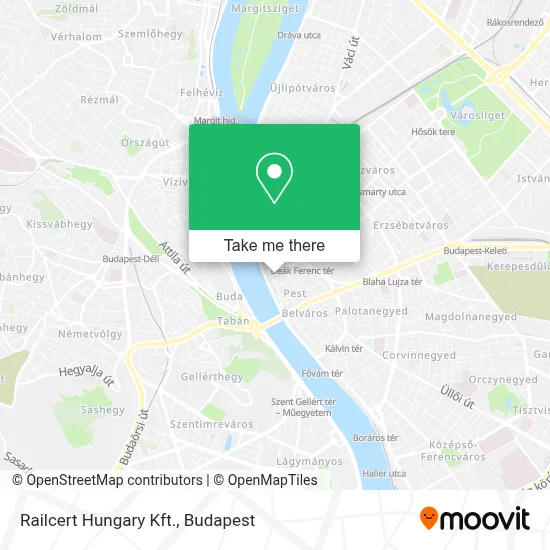 Railcert Hungary Kft. map