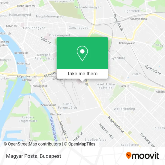 Magyar Posta map
