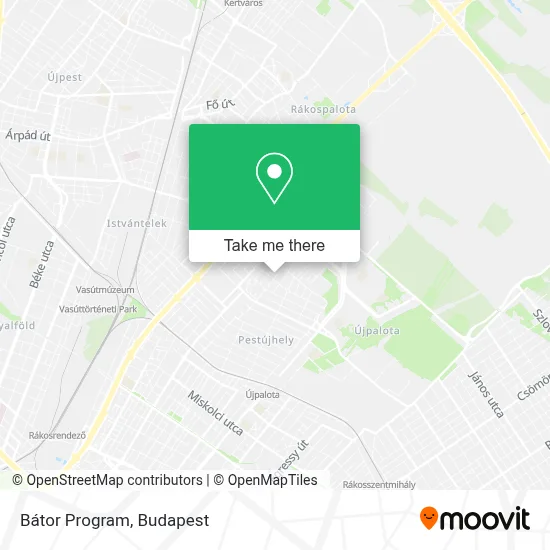 Bátor Program map