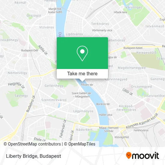 Liberty Bridge map