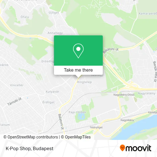K-Pop Shop map