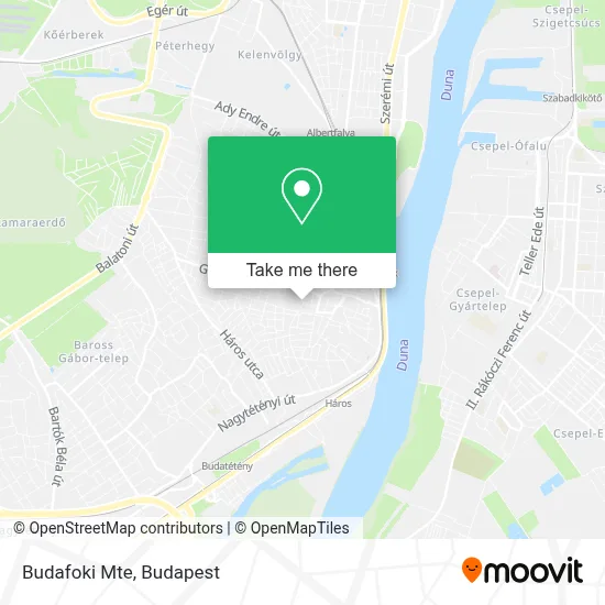 Budafoki Mte map