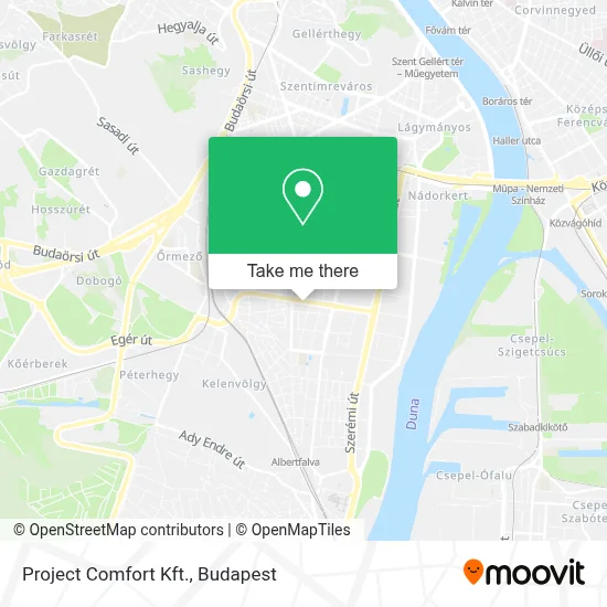 Project Comfort Kft. map