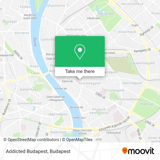 Addicted Budapest map