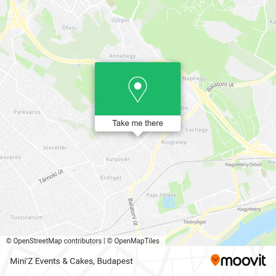 Mini'Z Events & Cakes map