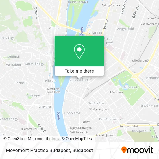 Movement Practice Budapest map
