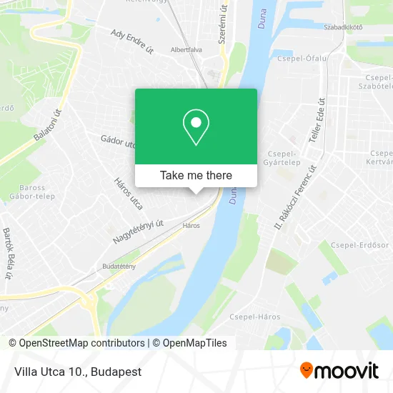 Villa Utca 10. map