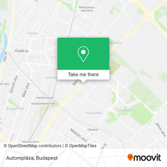 Autompláza map
