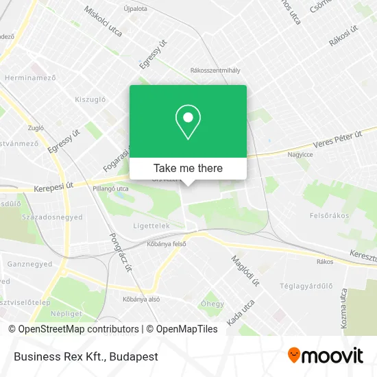 Business Rex Kft. map