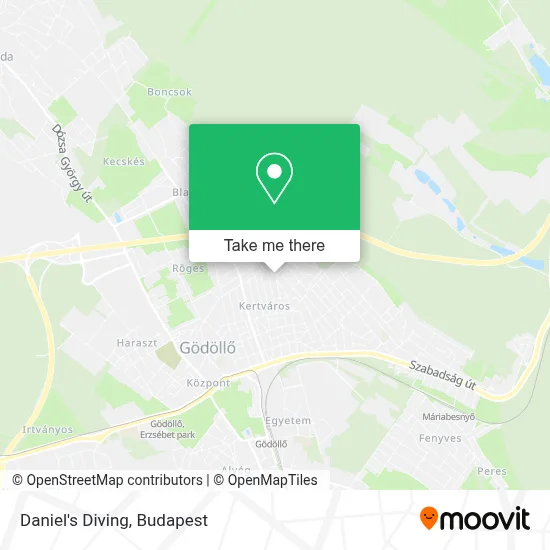 Daniel's Diving map