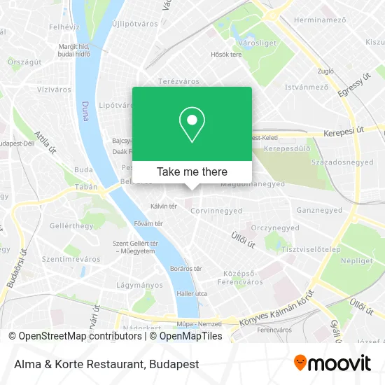 Alma & Korte Restaurant map