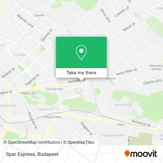 Spar Express map