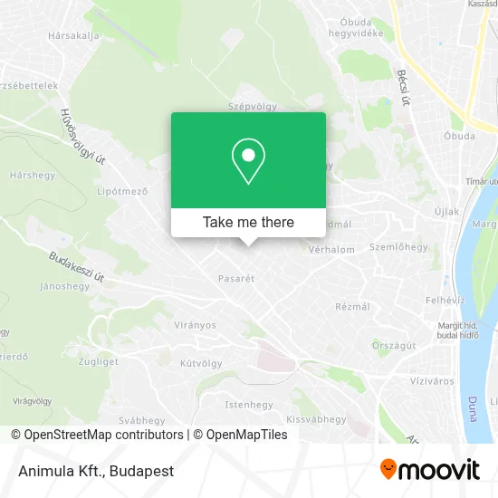 Animula Kft. map