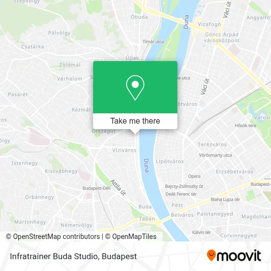 Infratrainer Buda Studio map