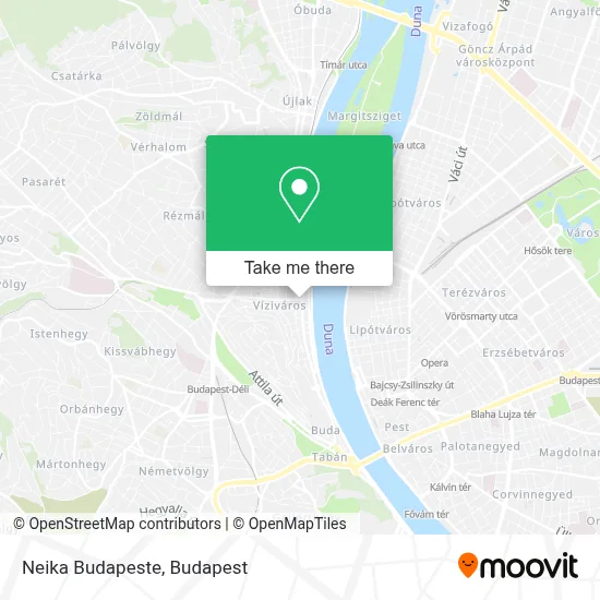 Neika Budapeste map