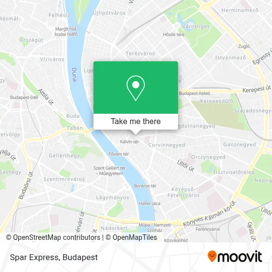 Spar Express map