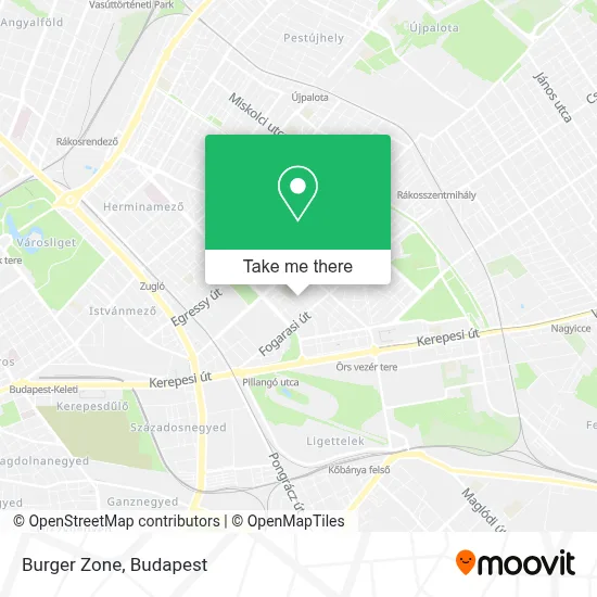 Burger Zone map