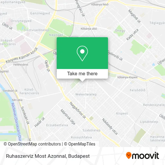 Ruhaszerviz Most Azonnal map