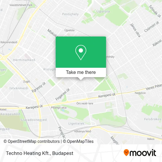 Techno Heating Kft. map