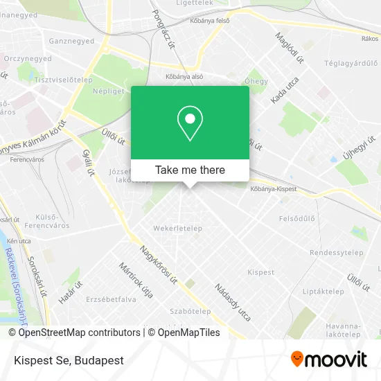 Kispest Se map