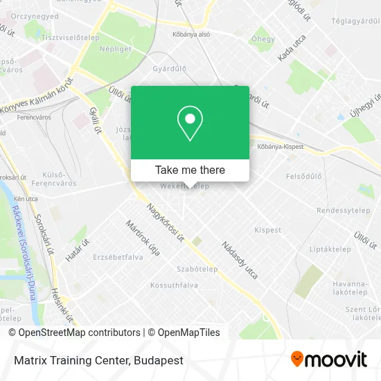 Matrix Training Center map