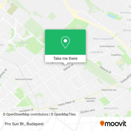 Pro Sun Bt. map