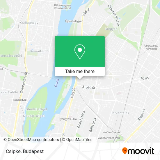 Csipke map