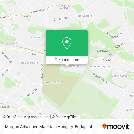 Morgan Advanced Materials Hungary map