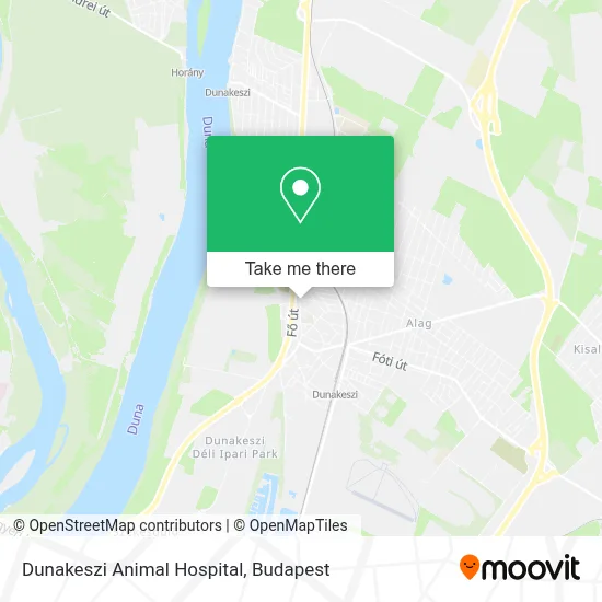 Dunakeszi Animal Hospital map