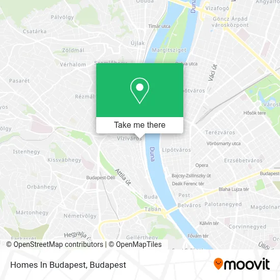 Homes In Budapest map