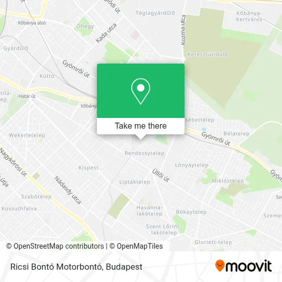 Ricsi Bontó Motorbontó map