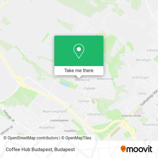 Coffee Hub Budapest map