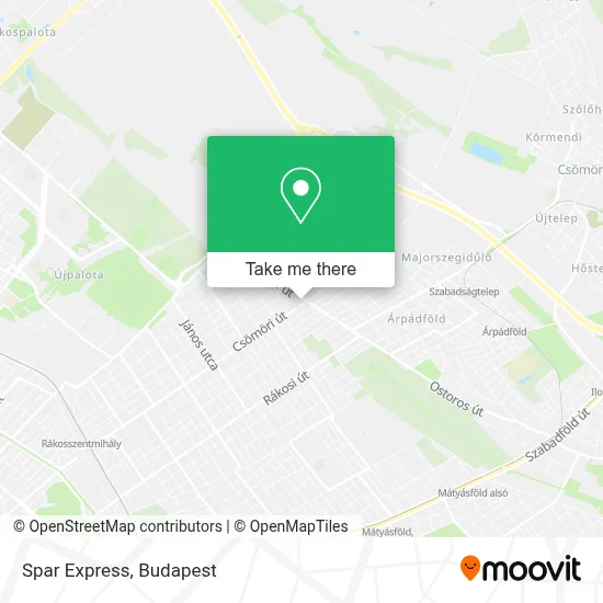 Spar Express map