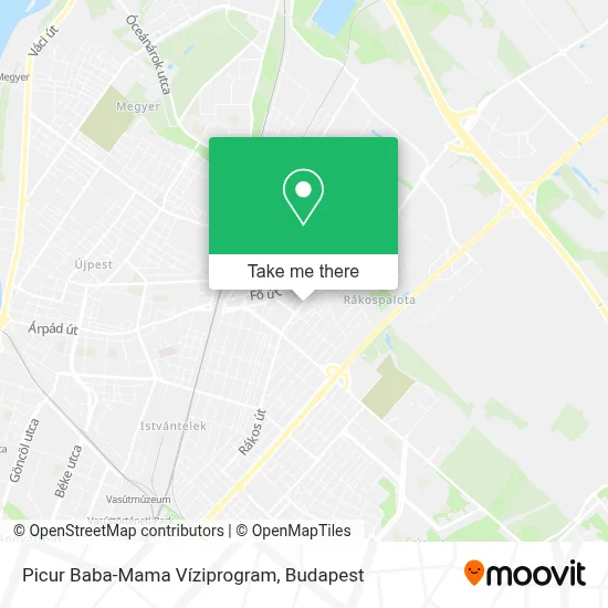 Picur Baba-Mama Víziprogram map