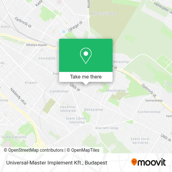 Universal-Master Implement Kft. map