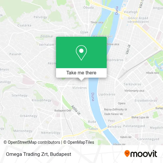 Omega Trading Zrt map