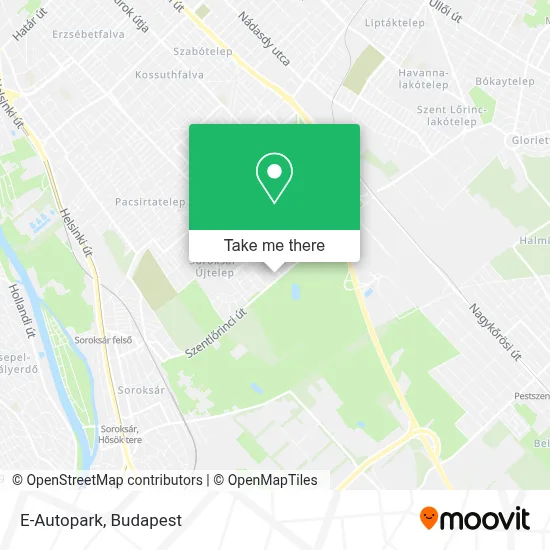 E-Autopark map