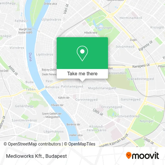 Medioworks Kft. map