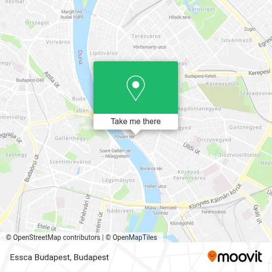 Essca Budapest map