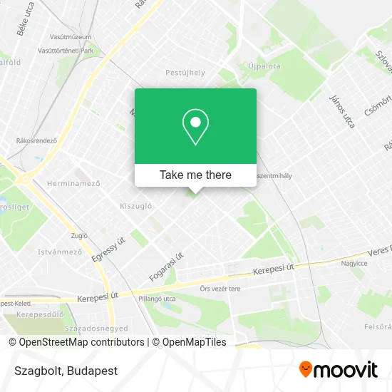 Szagbolt map