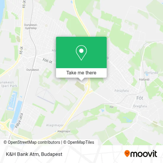 K&H Bank Atm map
