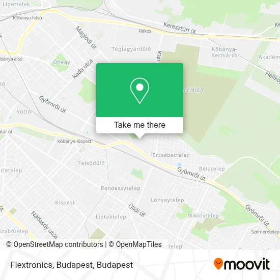 Flextronics, Budapest map