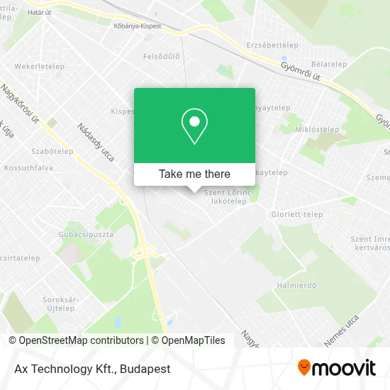 Ax Technology Kft. map