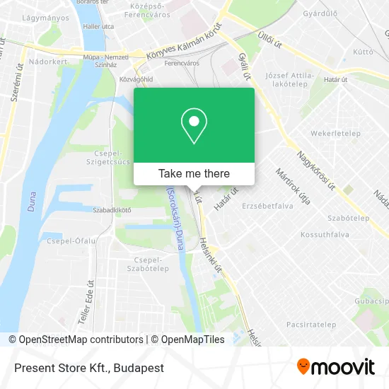 Present Store Kft. map